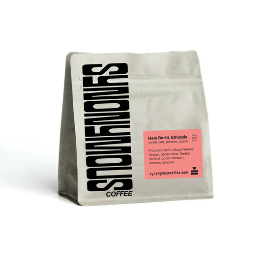 Ethiopia Halo Beriti, Gedo Washed, Single Origin.